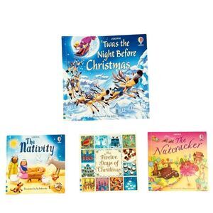 Usborne Bundle of 4 Mini Christmas Holiday Festive Classic Children’s Books.